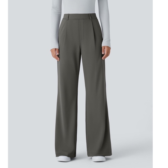 NWT Halara Flex DayStretch High Waisted Pocket Work Flare Pants Small (4-6) - Picture 3 of 11